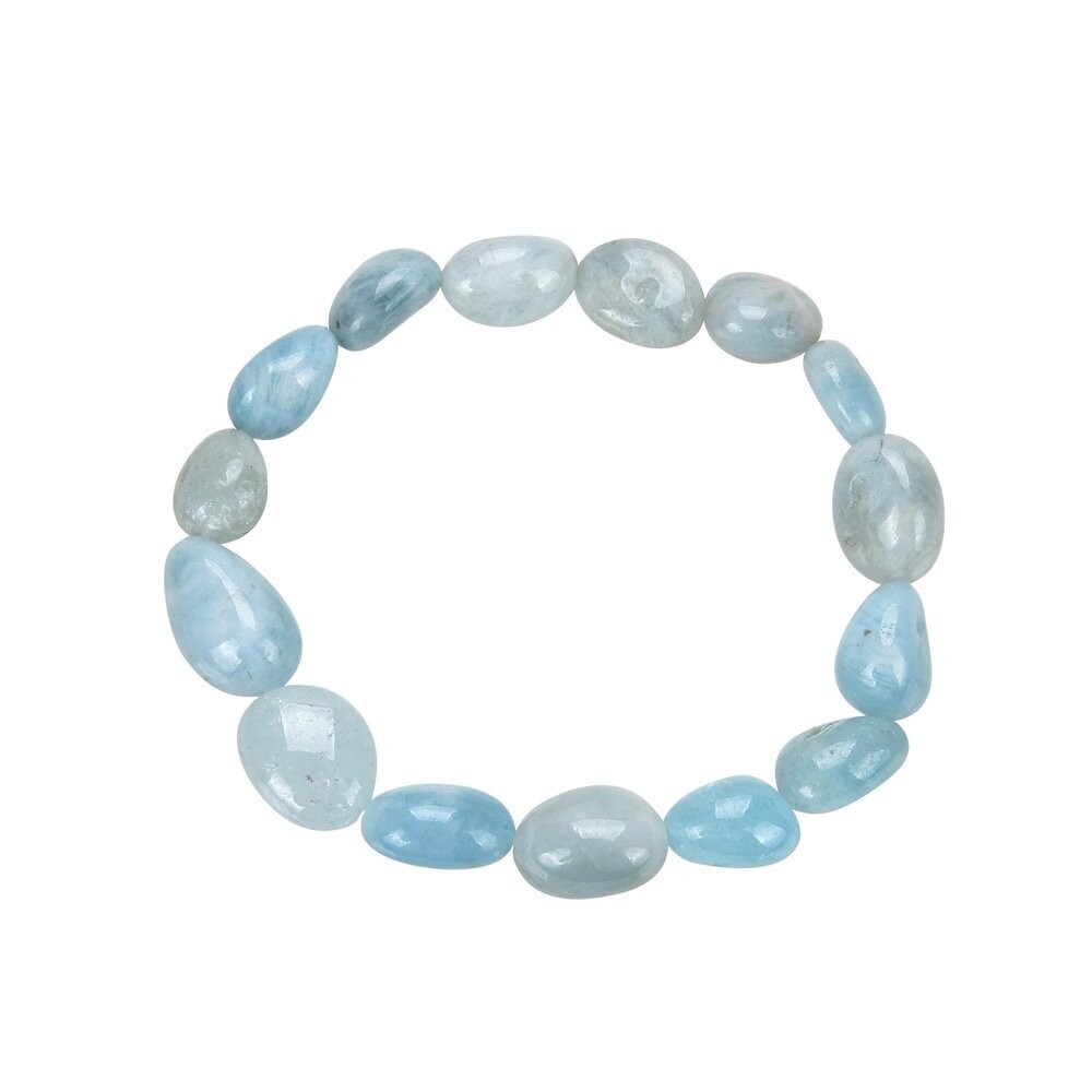 Armband Aquamarin Nuggets | 8-10mm