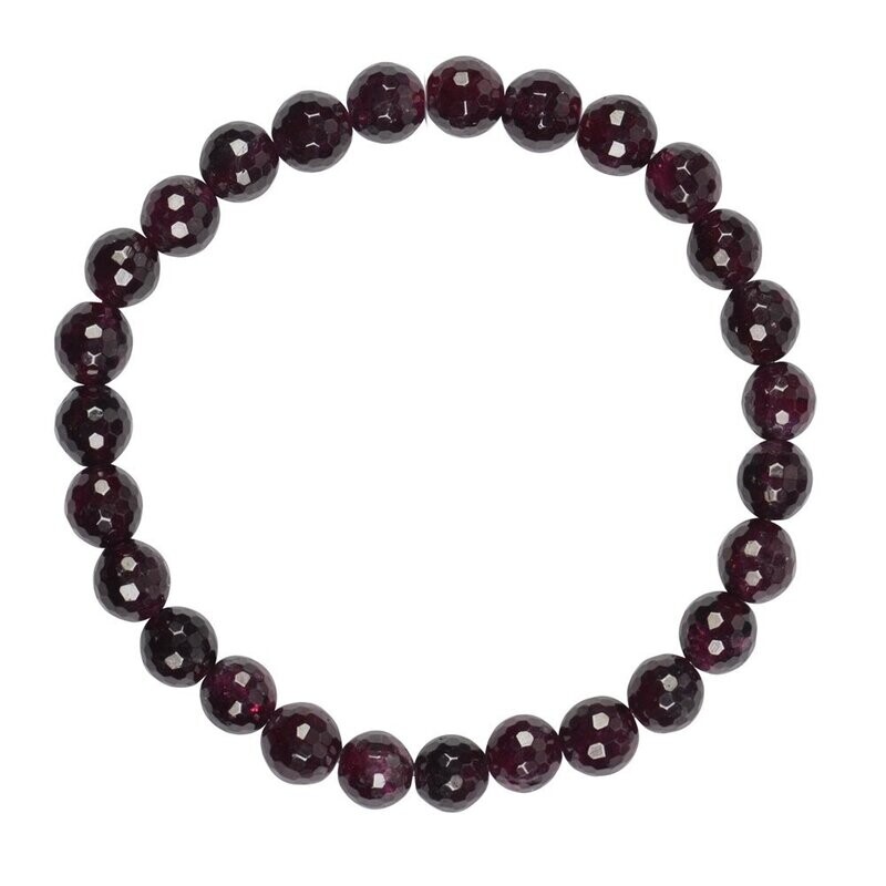 Armband Granat facettiert | 8mm Armband Granat facettiert | 8mm