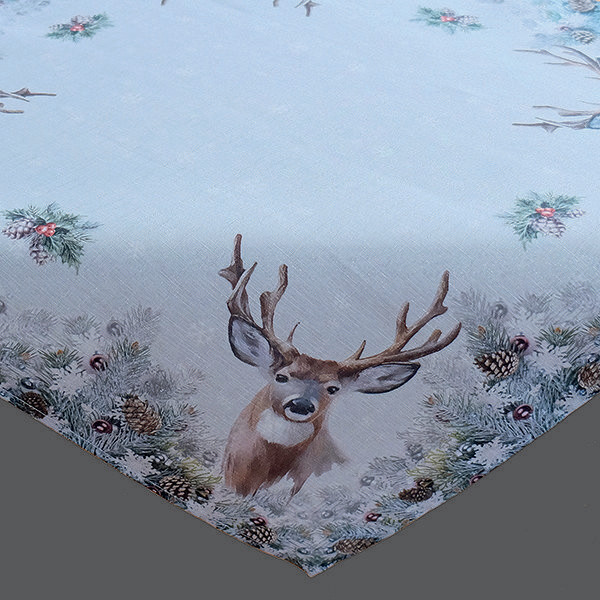 85/85 Druckdesign "Hirsch" mit Lurex, bunt