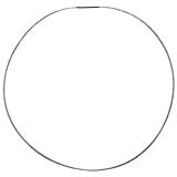 Edelstahlreif eine dicke Kordel stahlfarben, 50cm, Dreh-Verschschluss Edelstahlreif eine dicke Kordel stahlfarben, 50cm, Dreh-Verschschluss