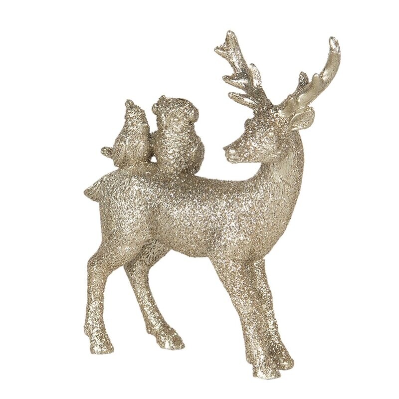 Deko Hirsch mit Glitzer Deko Hirsch mit Glitzer