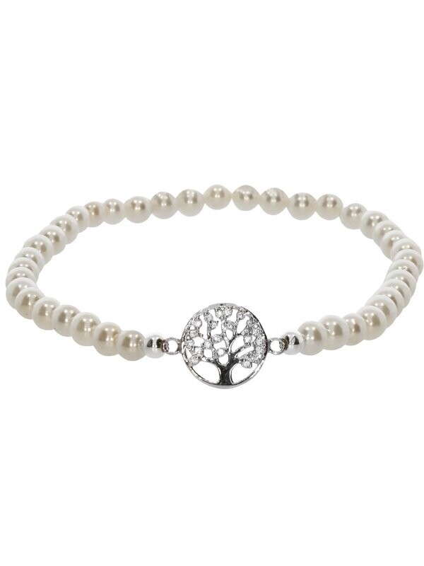 Armband Muschelkernperle mit 925 Silber | Lebensbaum Armband Muschelkernperle mit 925 Silber | Lebensbaum