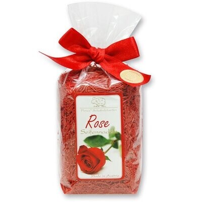 Schafmilchseife Rose Seifennadeln, 100 g verpackt in Cello
