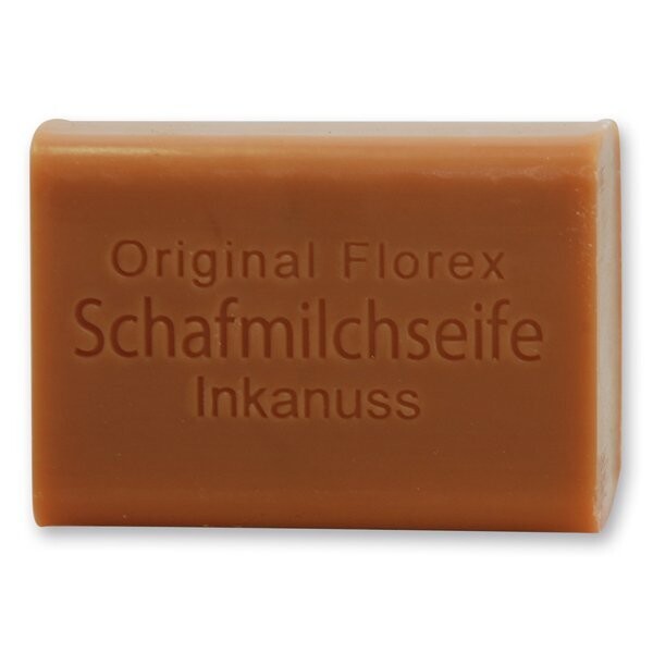 Schafmilchseife eckig, 100 g Inkanuss