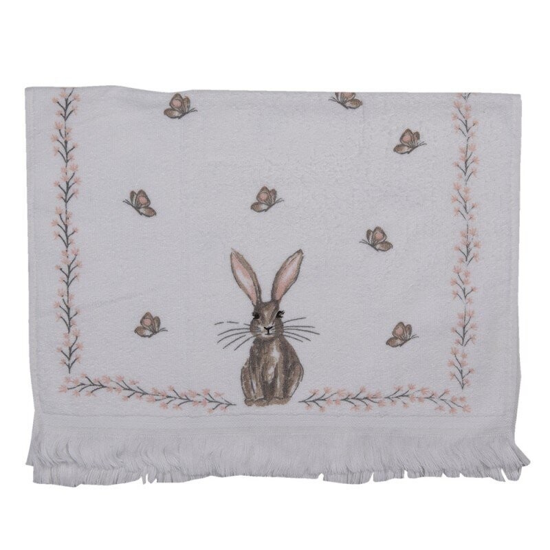 Gästehandtuch "Hase mit Schmetterling"