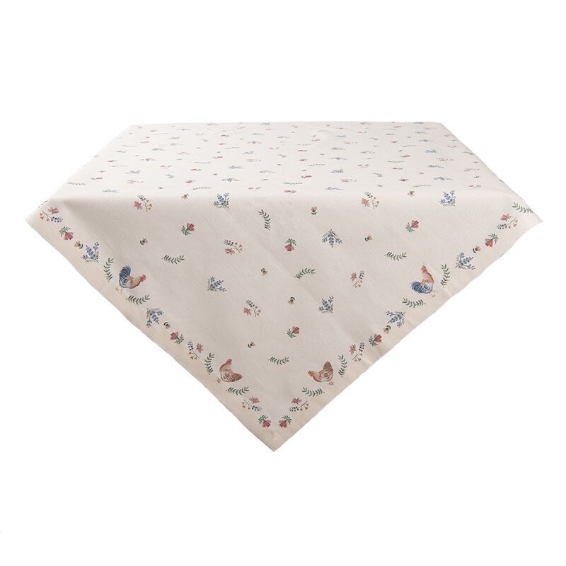 Tischdecke 100x100 "Hahn & Huhn"
