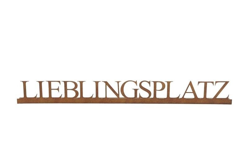 Schriftzug "Lieblingsplatz"