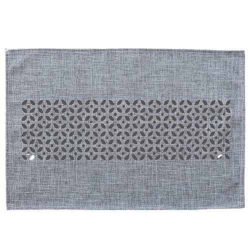Deckchen 30/45 Durchbrochene Ornamente - grau