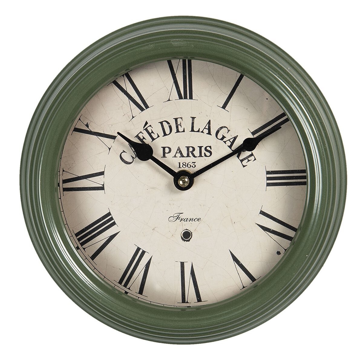 Wanduhr Nostalgie grün