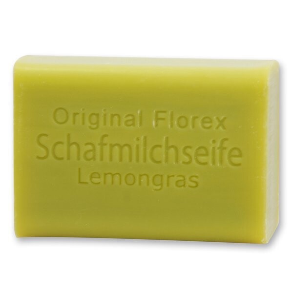 Schafmilchseife eckig, 100 g Lemongras