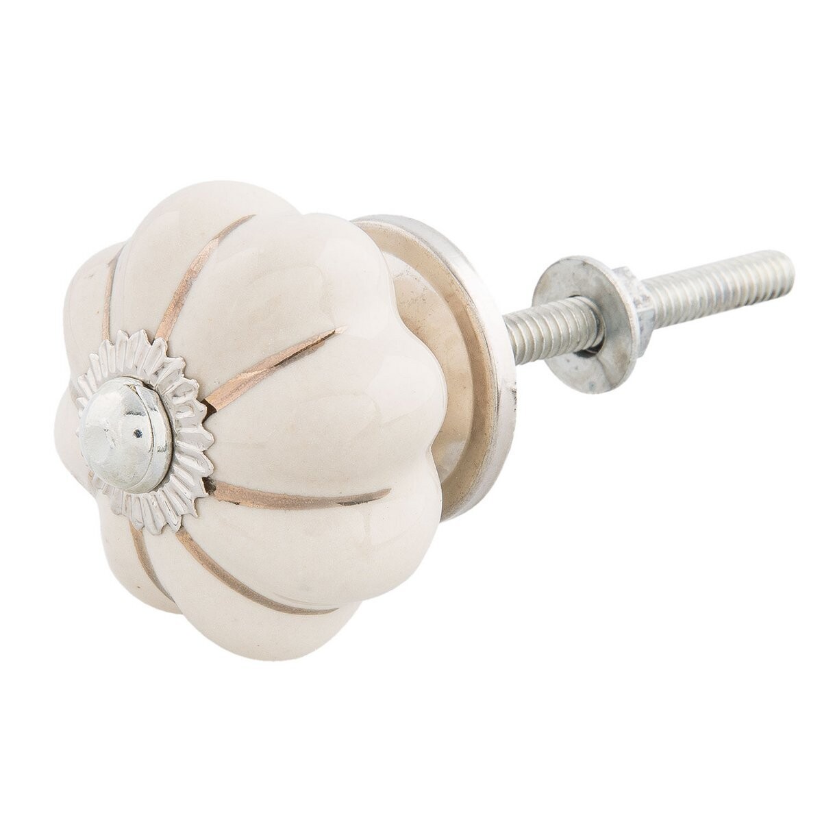 Möbelknopf "Keramik" beige