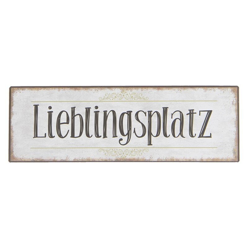 Schild "Lieblingsplatz"