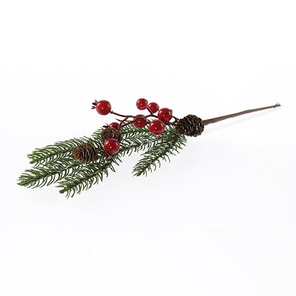 Deko Zweig mit Zapfen & Beeren