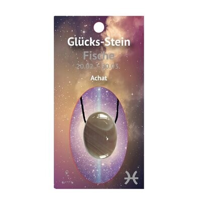 Sternzeichenkette mit Achat (19.02 - 20.03 Fische) Sternzeichenkette mit Achat (19.02 - 20.03 Fische)