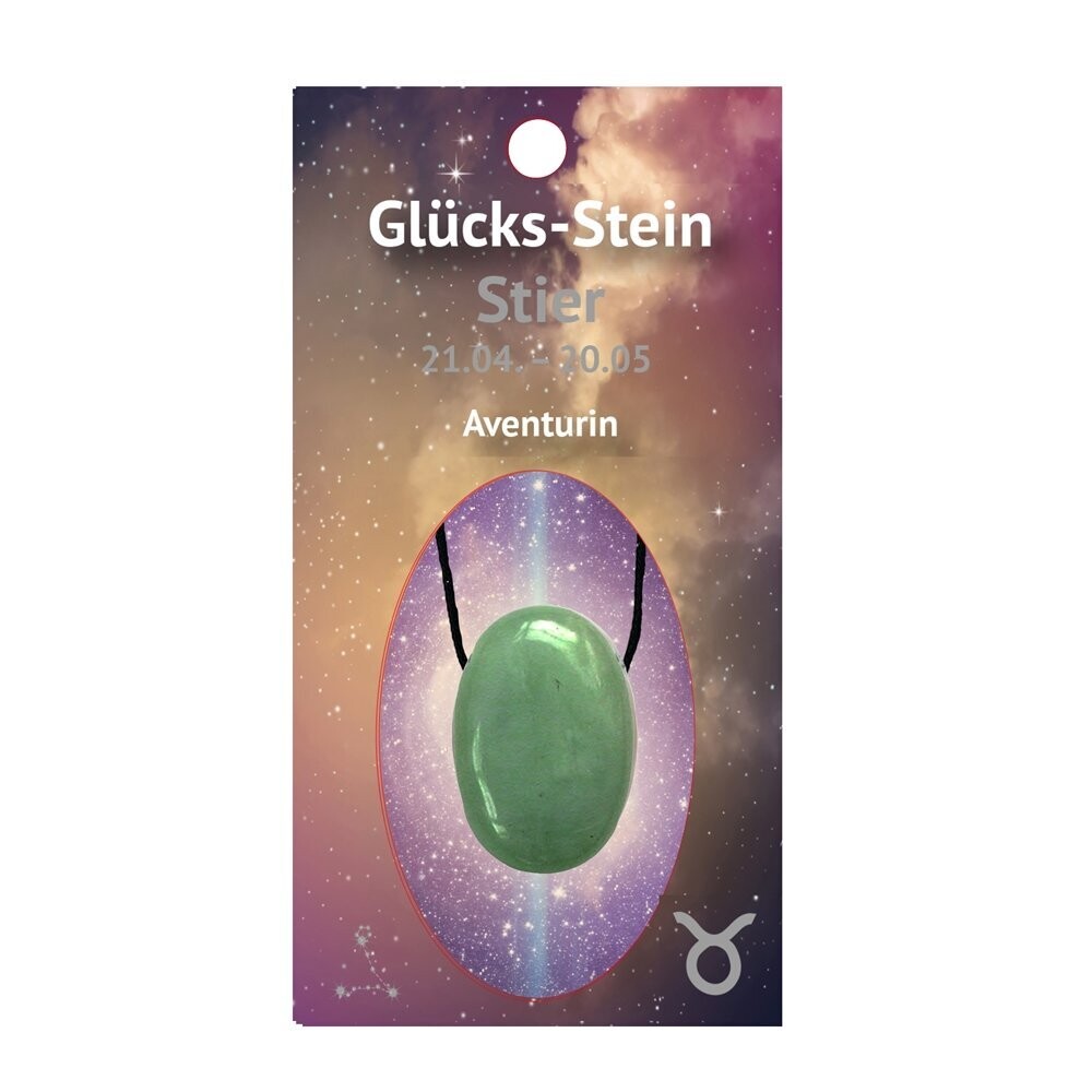 Sternzeichenkette mit Aventurin ( 21.04 - 21.05 Stier)