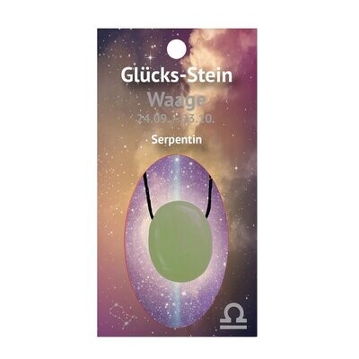 Sternzeichenkette mit Serpentin (23.09 - 22.10 Waage) Sternzeichenkette mit Serpentin (23.09 - 22.10 Waage)