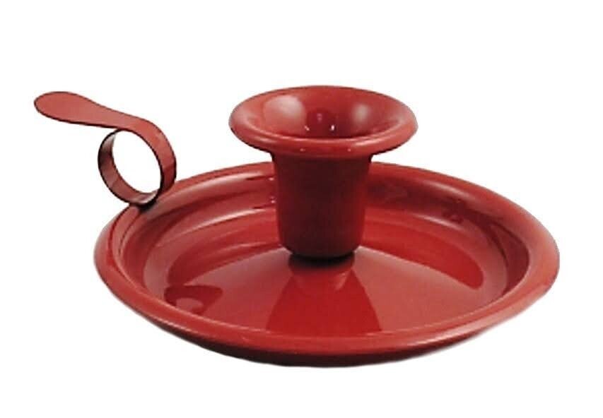 Kerzenhalter emailliert | rot