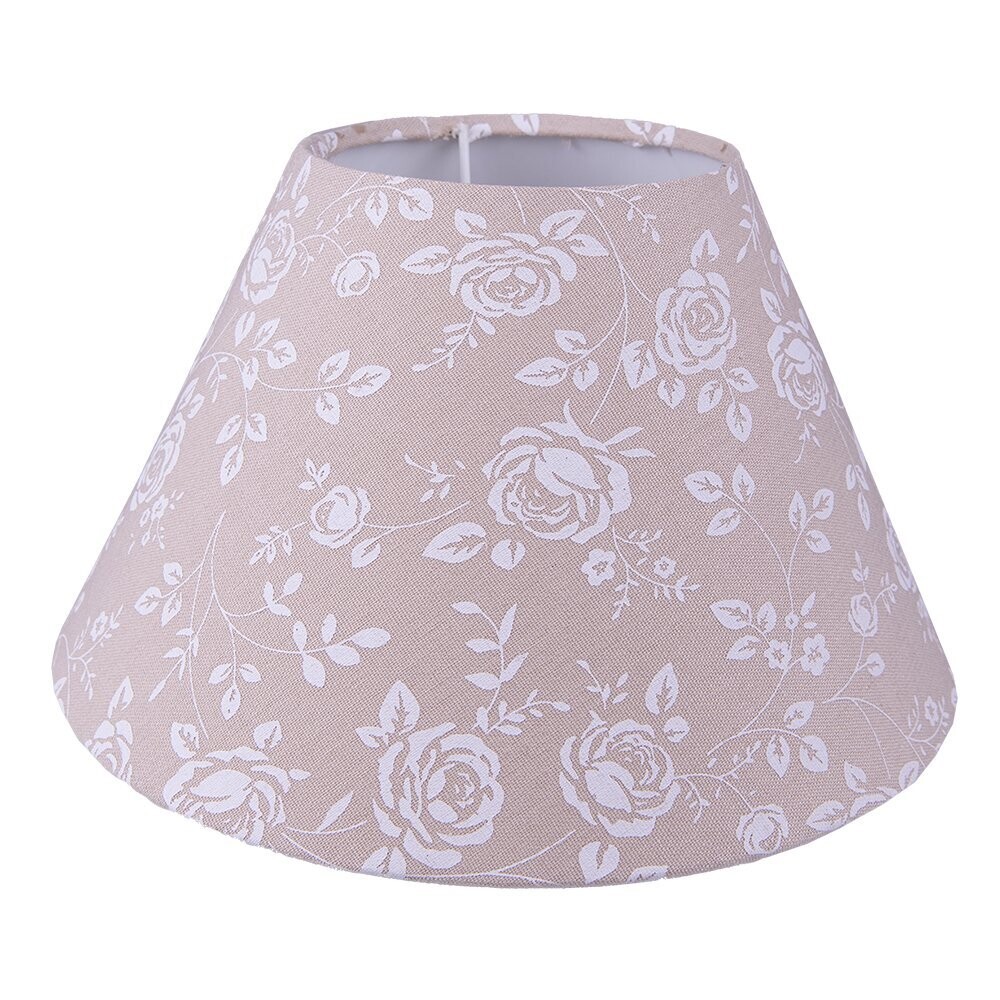 Lampenschirm beige mit Rosen