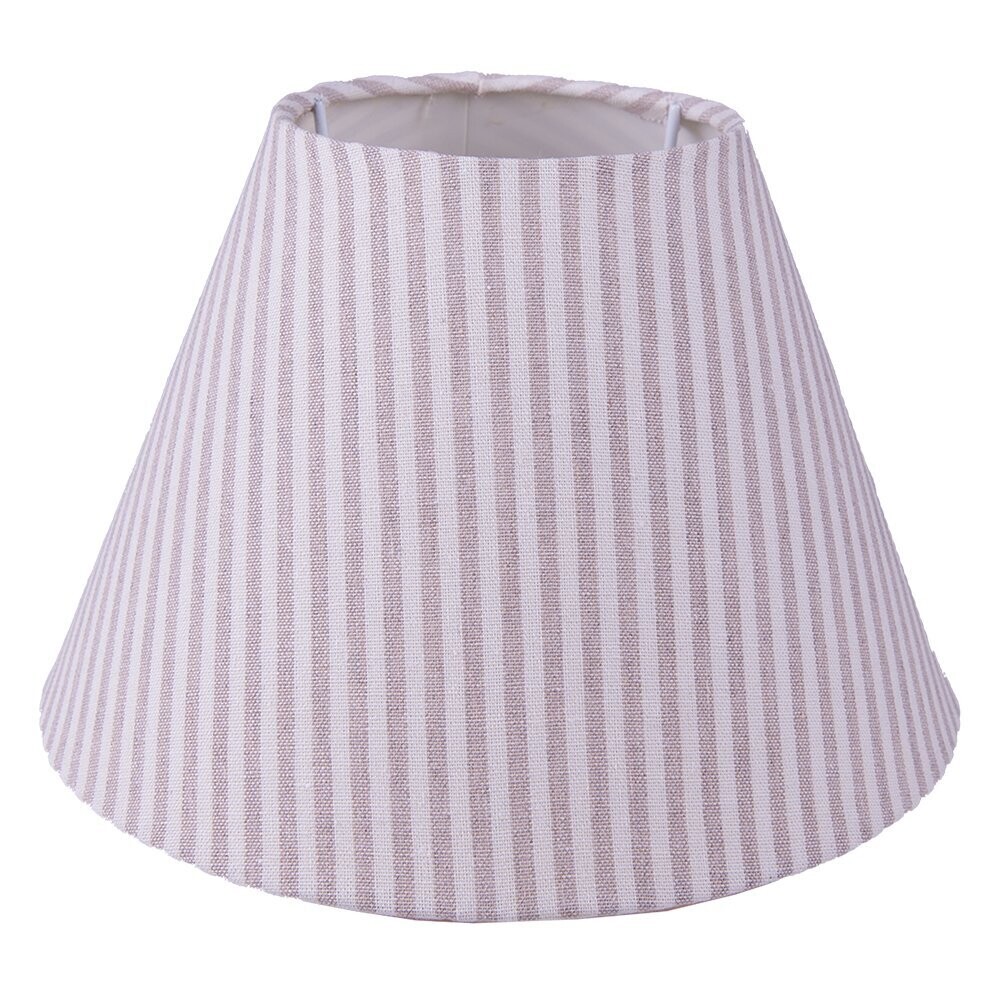 Lampenschirm beige/weiß gestreift