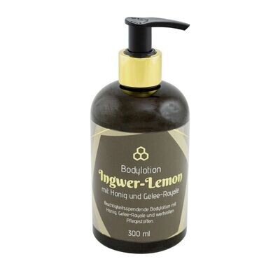 Bodylotion Ingwer-Lemon mit Honig und Gelee-Royal Bodylotion Ingwer-Lemon mit Honig und Gelee-Royal