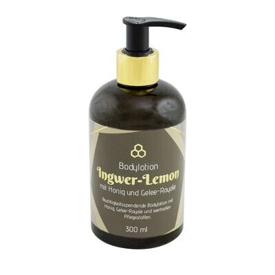 Bodylotion Ingwer-Lemon mit Honig und Gelee-Royal