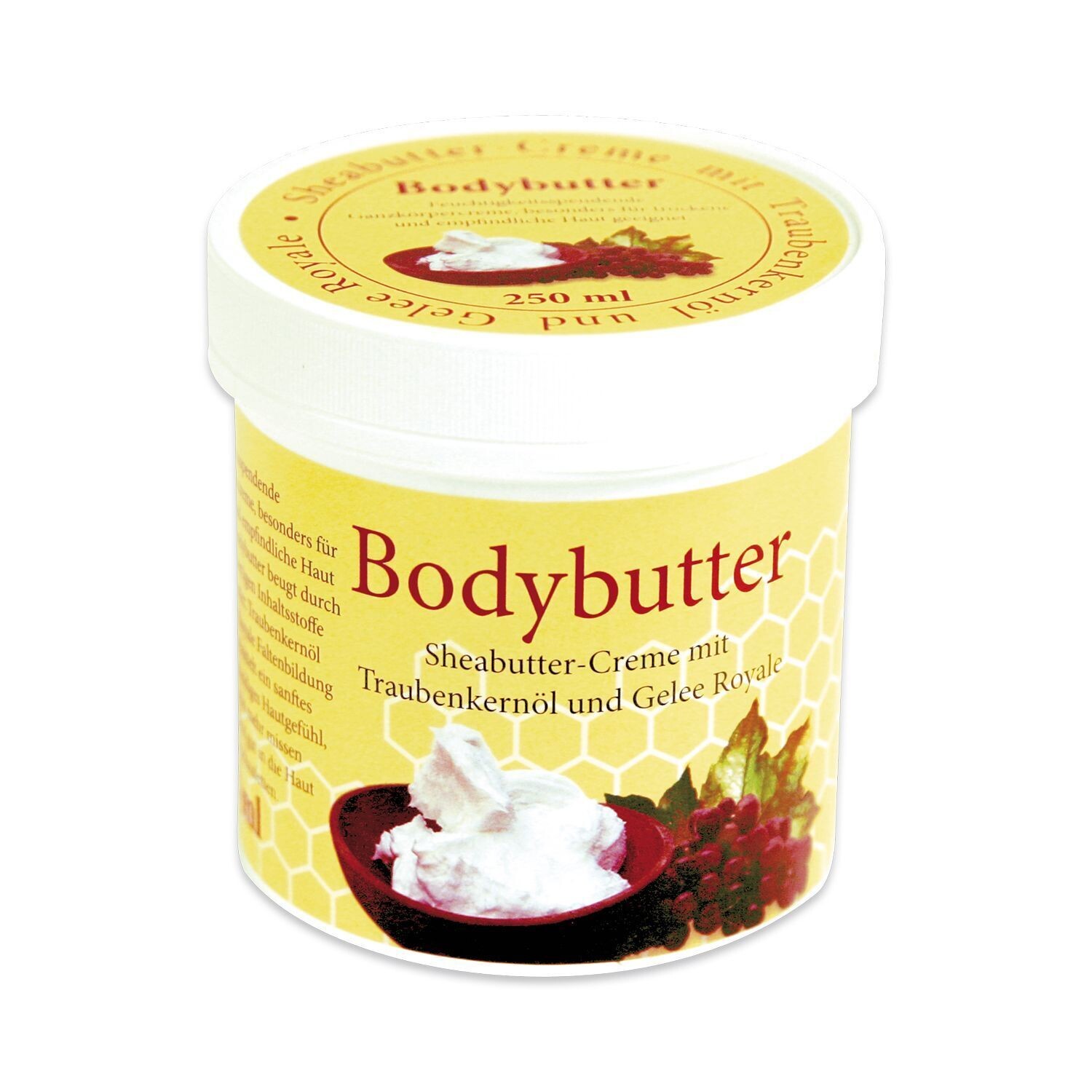 Bodybutter Sheabutter-Creme mit Traubenkernöl und Gelee-Royal