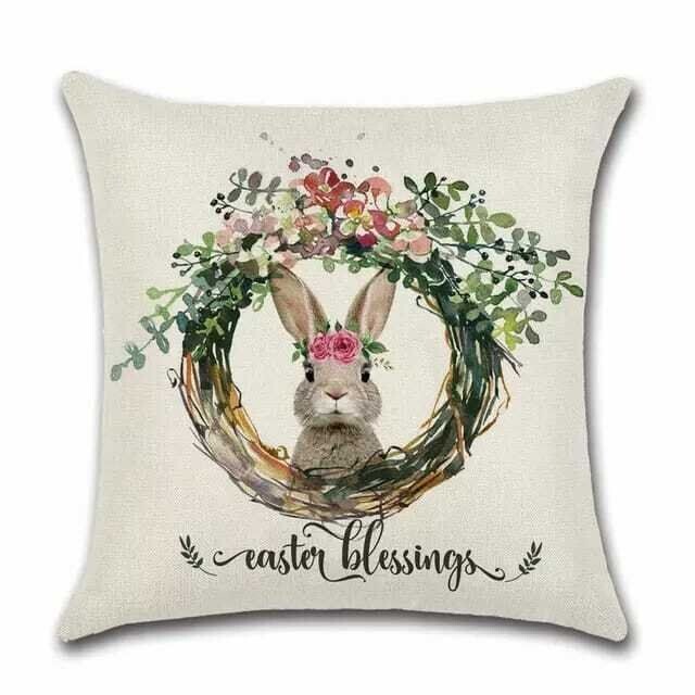 Kissenhülle 45x45 | Hase "Oster Segen"