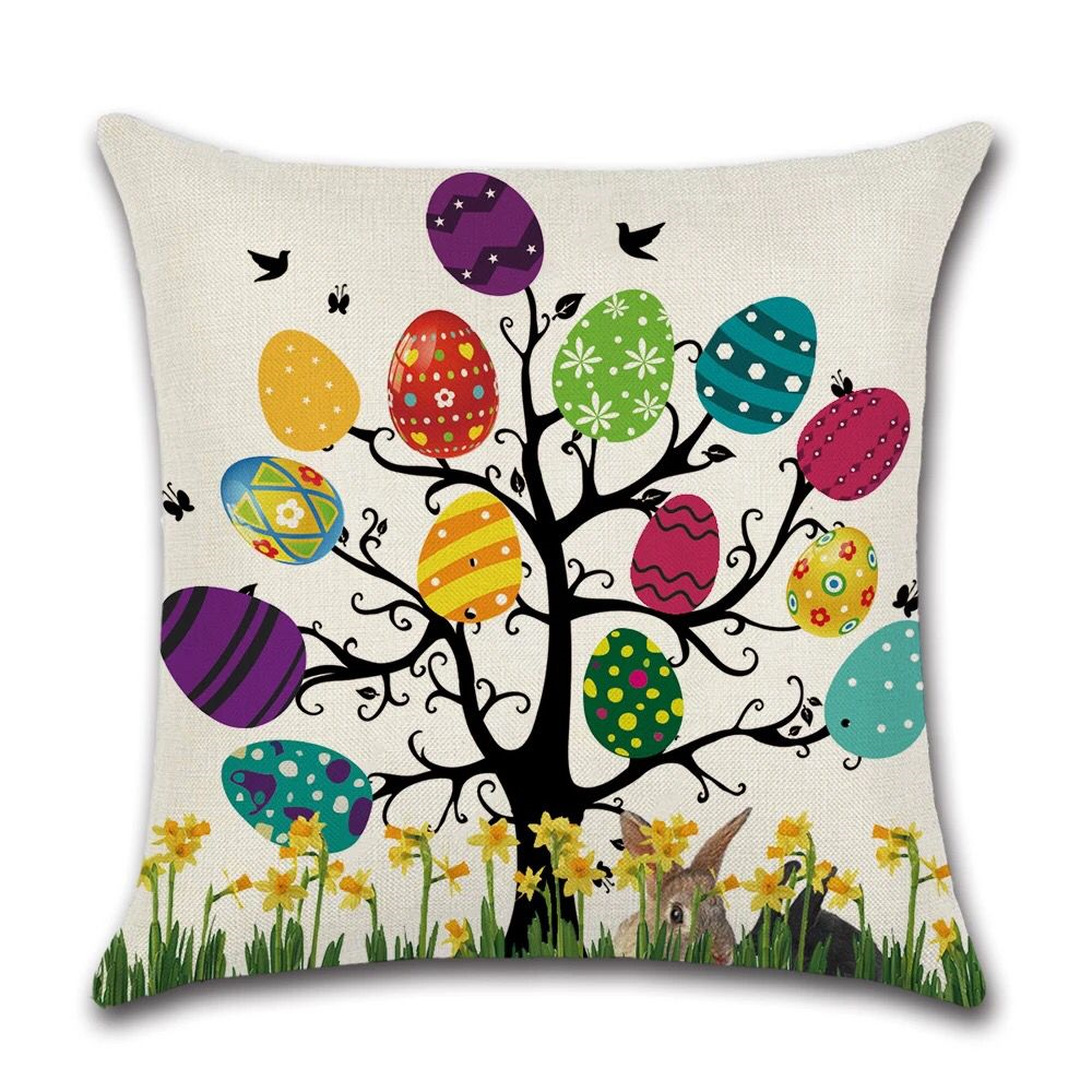 Kissenhülle 45x45 | Ostereier Baum