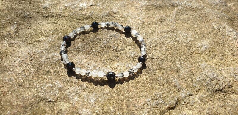 Armband mit Turmalin & Turmalinquarz Armband mit Turmalin & Turmalinquarz