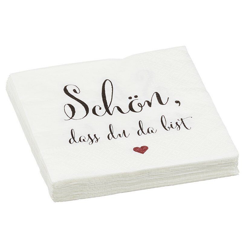 Servietten | Schön, dass Du da bist