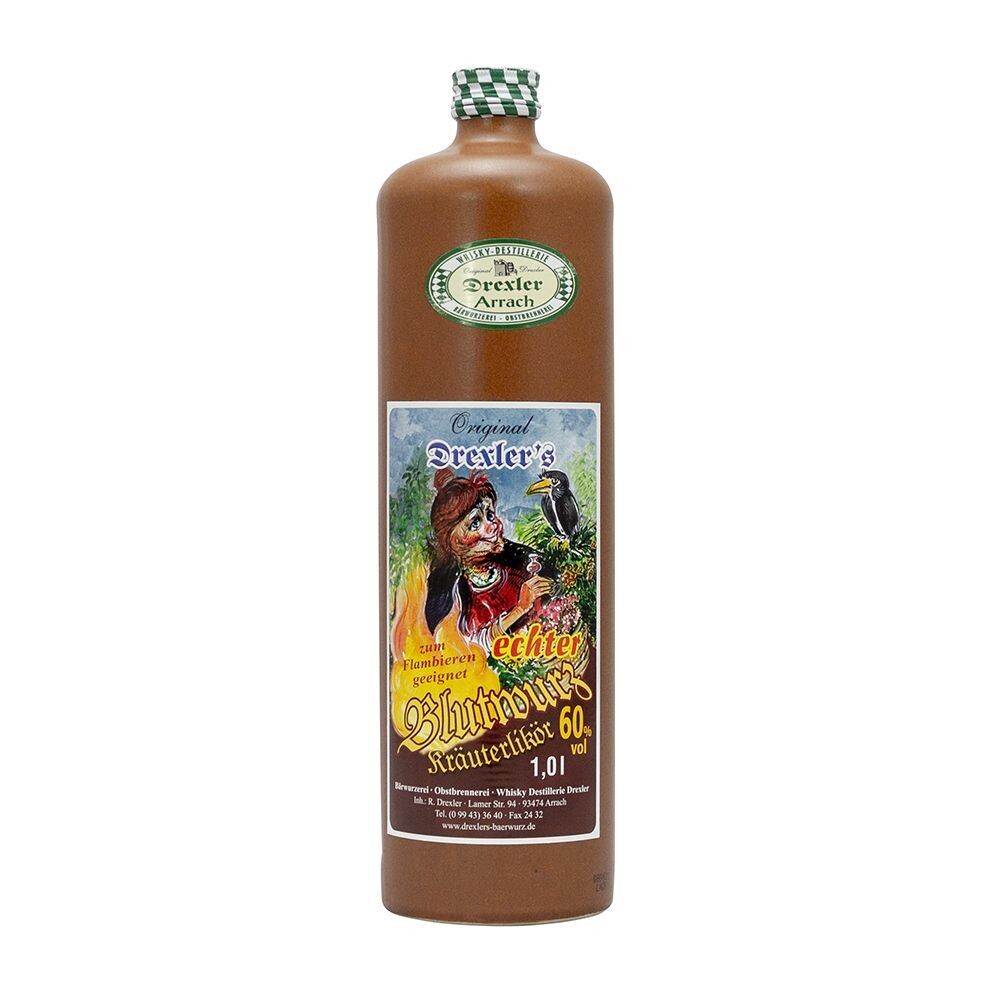 Original Drexler's  Blutwurz 60% vol. - Kräuterlikör / 0,35 Ltr.