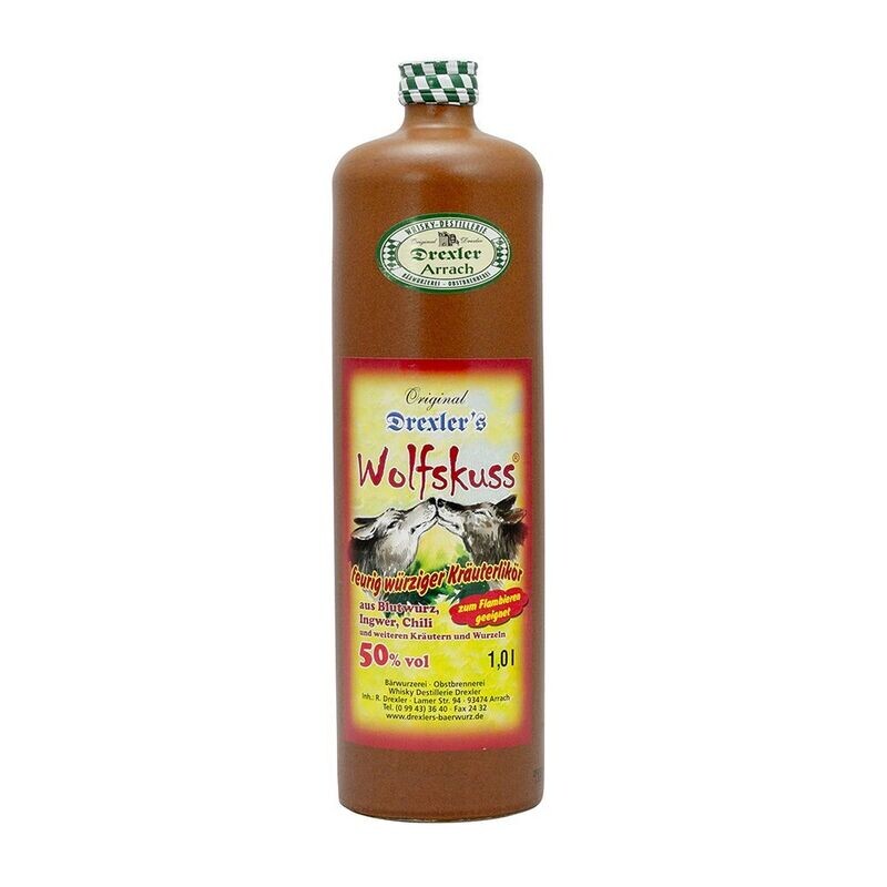 Original Drexler's  Wolfskuss 50% vol. / 0,35 Ltr.