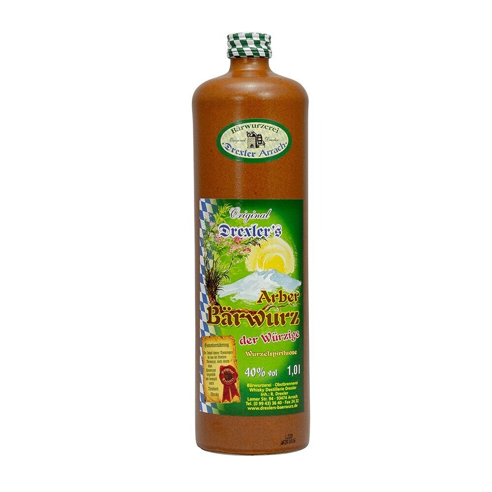 Original Drexler's  Arber Bärwurz (würzig)  40% vol.  / 0,7 Ltr.
