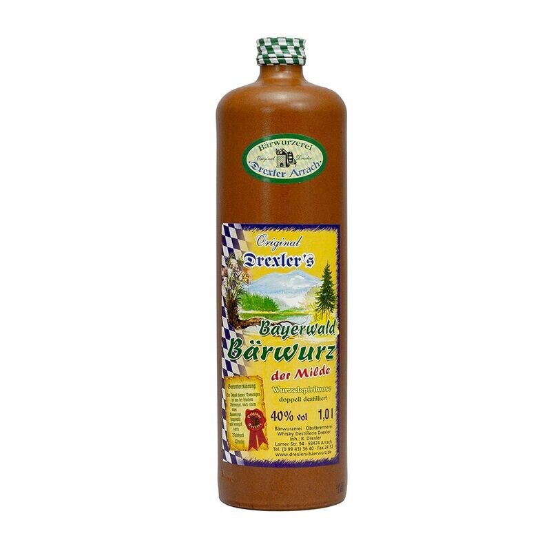 Original Drexler's  Bayerwald Bärwurz (mild)  40% vol. / 0,35 Ltr.