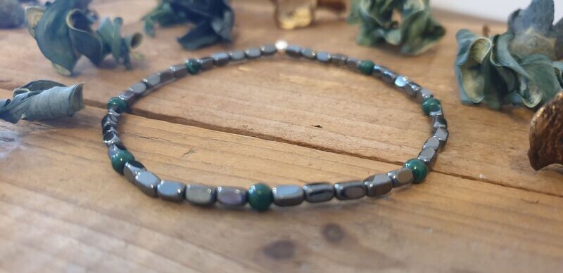 Herrenarmband - Malachit & Hämatit Herrenarmband - Malachit & Hämatit