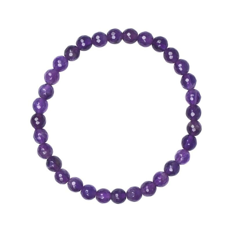 Armband Amethyst facettiert | 6mm