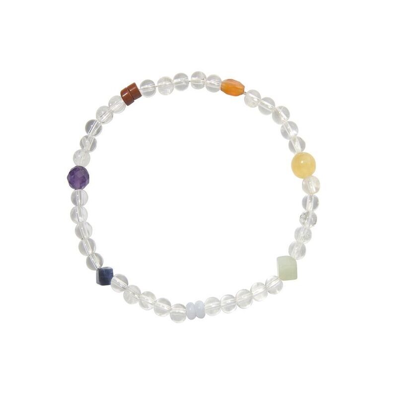 Chakra-Armband Bergkristall Chakra-Armband Bergkristall