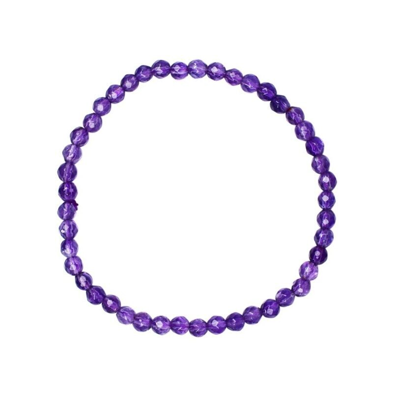 Armband Amethyst facettiert | 4mm Armband Amethyst facettiert | 4mm