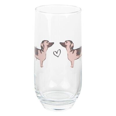 Wasserglas "Dackel"