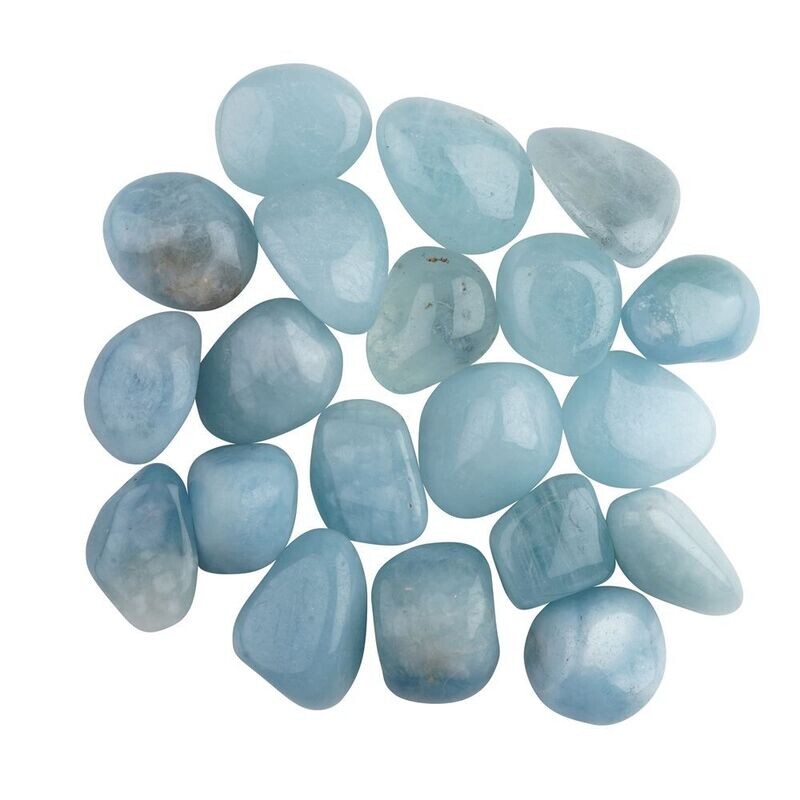 Trommelstein - Aquamarin Trommelstein - Aquamarin