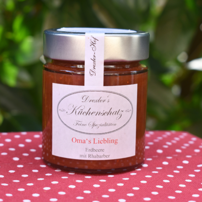 Marmelade | Oma's Liebling | Erdbeere und Rhabarber Marmelade | Oma's Liebling | Erdbeere und Rhabarber