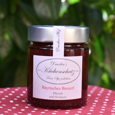 Marmelade | Bayerisches Busserl | Pfirsich und Himbeere