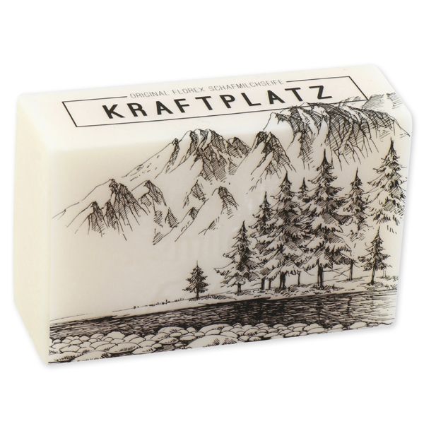Schafmilchseife eckig 150g Schafmilchseife eckig 150g "Kraftplatz", Edelweiß