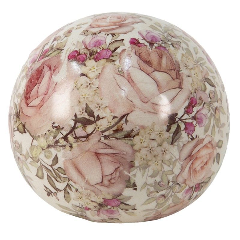 Keramik Kugel mit Rosen