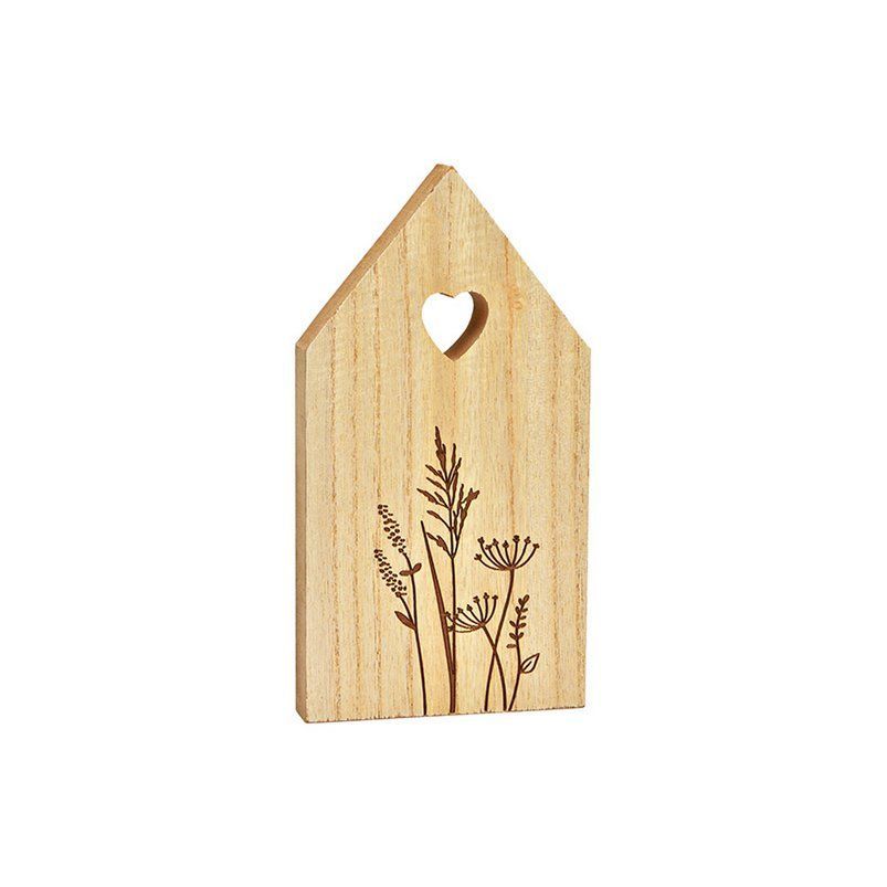 Holz Haus Blumenwiese
