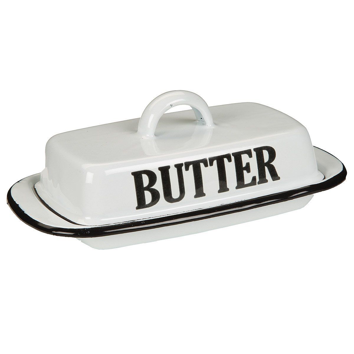 Retro Emaille Butterdose