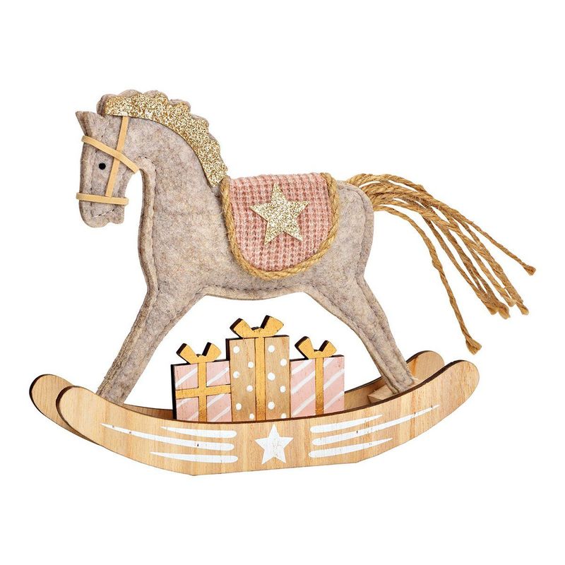 Schaukelpferd aus Holz & Filz Schaukelpferd aus Holz & Filz