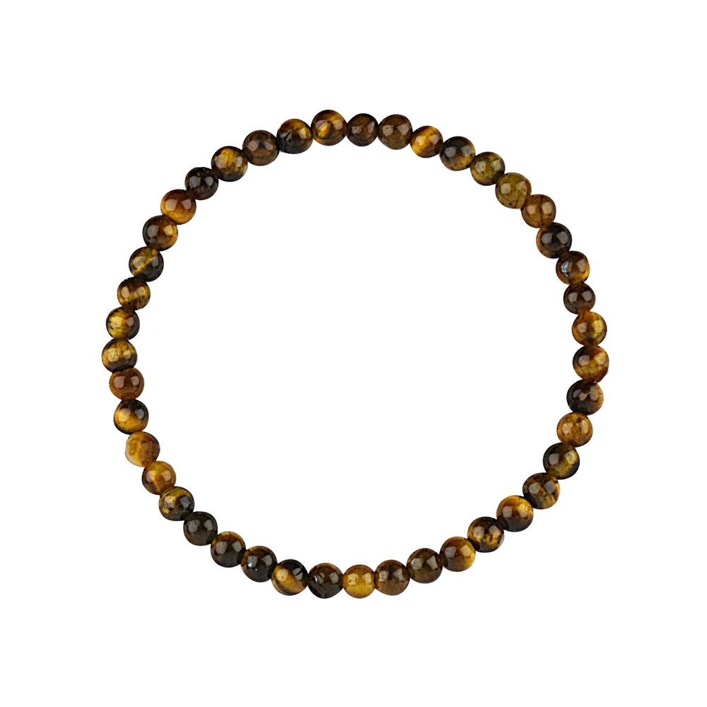 Armband Tigerauge Kugeln | 4mm