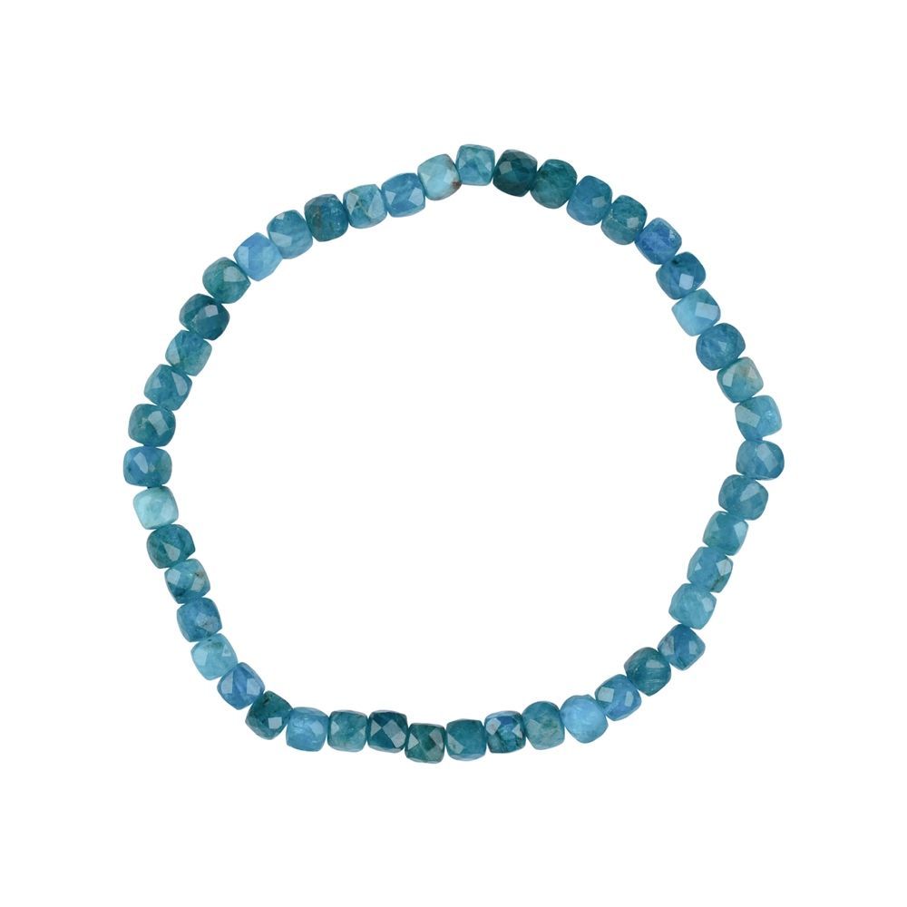 Armband Apatit Würfel | 4mm