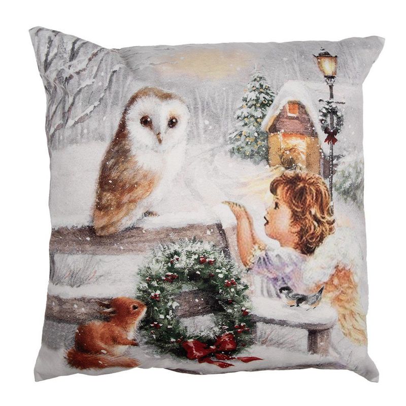 Kissenhülle Wintereule 45x45 Kissenhülle Wintereule 45x45